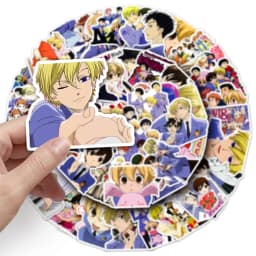 50PCS Ouran High School Host Club Stickers Campus Love Animation Decals Cartoon Toy Fridge Luggage Guitar