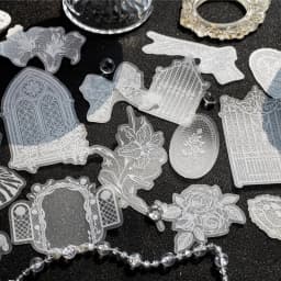 20pcs/lot Kawaii Stationery Stickers White Old Dream Scrapbooking Album Junk Journal Happy Planner Stickers