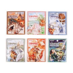JIANWU Vintage Camping Tent Landscape Material Collage Scrapbooking Sticker Creative DIY Journal Stationery