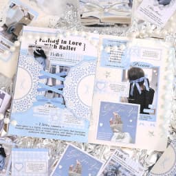 30pcs Kawaii Ins Sweet Girl Handbook Decorative Sticker Pack DIY Diary Handmade Scrapbook Material Stickers