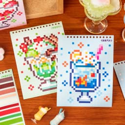 JIAMEI 20sheets Bean Workshop Series Kawaii Cartoon Pixel Collar Sticker Book Creative Handmade Scrapbook Stationery Stickers