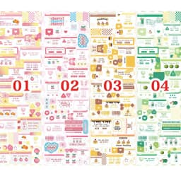 Sharkbang New Arrival 4/5/6/7/8pcs BOBO Scrapbook Stickers Korean Decor Lable Journal Album Stationery Kawaii Sticker Suppliers