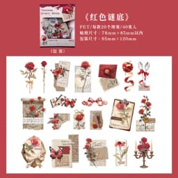 40pcs/1lot kawaii Stationery Sticker Picking up the Light Chapter junk journal Decorative Scrapbooking DIY Craft Sticker