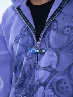 Harajuku Jojo Bizarre Adventure Hoodies Women Moody Blues Zip-Up Anime Hoodie Hip Hop Couples Y2k Street Sweatshirt Men Clothing