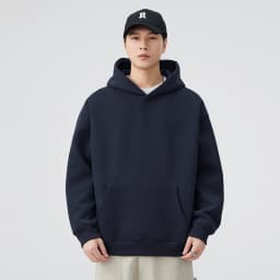 DUKEEN 420G Heavyweight Men's Hooded Sweatshirt Autumn and Winter Casual Trend Embroidered Loose Fit Pullover Men's Clothing