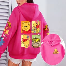 Winnie the Pooh Men Hoodie Cartoon Anime Women Pullover Tops 2026 New Fashion Autumn Winter Couple Sweatshirts Clothes