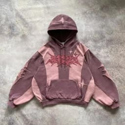 2024 High Street Trend Vintage Alphabet Embroidery Hoodie for Men Y2k Goth Harajuku Fashion Coat Couple Casual Loose Sweatshirt
