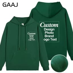 Custom Hoodie Sweatshirt 56% Cotton Blend 400gsm Heavyweight Thick Warm Fleece Winter Print Logo Text Photo Design Men Women