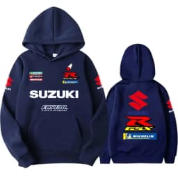 Men's 2026 Suzuki Long-Sleeved Hooded Sweatshirt Fashionable Street Print Off-Road Motorcycle Riding Racing Outdoor Sports