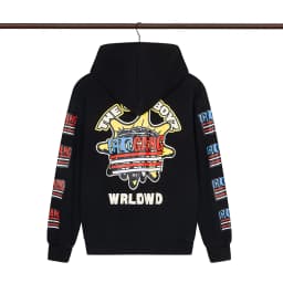 High Street Graffiti Letter Print Terry Zipper Hooded Hoodies for Men and Women Cardigan Hip Hop Loose Cotton Sweatshirts Jacket