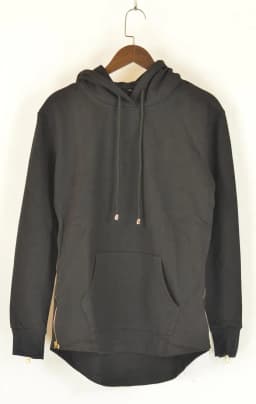 2026 Brand New Mens Hoodies Sweatshirts Streetwear Hip Hop Long Zipper Sweatshirt Cut Extended Men Hoody Sweatshirts For Male