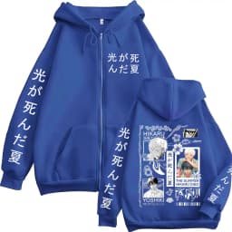 Anime Summer Nikko Passes Away Yoshiki Hikaru Manga Zipper Hoodie Men and Women Fashion Zipper Hoodie Long Sleeve Jacket