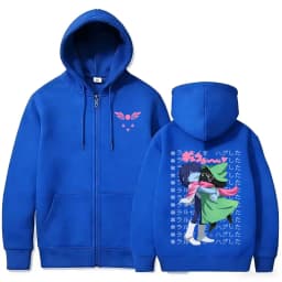 Game Deltarune Ralsei Kris Zipper Hoodie Men Casual Humor Harajuku Zip Up Jacket Unisex Long Sleeve Oversized Zip Up Sweatshirt