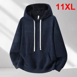10XL 11XL Plus Size Hoodie Men Spring Autumn Solid Color Hoodies Male Spring Autumn Hooded Pullover Big Size 10XL
