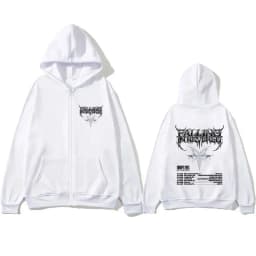 Falling in Reverse EUROPE 2025 Tour Zipper Hoodie Men Women Rock Gothic Oversized Zip Up Jacket Male Casual Cotton Retro Hoodies