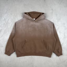 Vintage Navy Blue Spray Wash Plush Hoodies for Men Oversized Fleece Hooded Pullover Autumn and Winter Cotton Clothing Warm