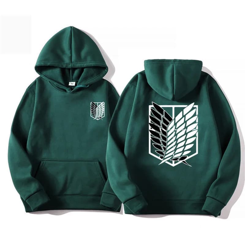 Attack on Titan Men's Hoodie Anime Hoodie Men's and Women's Street Clothing Harajuku Crescent Extreme Man Hoodie Sweatshirt