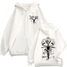 Anime Death Note Ryuk Yagami Light Zipper Hoodies Men Women Clothing Fashion Casual Loose Zip Up Hooded Sweatshirts Jacket Coats