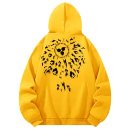 Graphic Print Casual Hoodies for Men Cozy Warm Fleece Lined Hooded Sweatshirt with Kanga Pocket Long Sleeve Pullover Tops Outfit