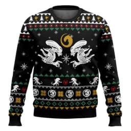 Free Hugs Alien Facehugger Ugly Christmas Sweater Cartoon Anime Women Men Pullover Tops 2026Fashion Couple Hoodie Sweatshirt