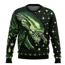 Free Hugs Alien Facehugger Ugly Christmas Sweater Cartoon Anime Women Men Pullover Tops 2026Fashion Couple Hoodie Sweatshirt