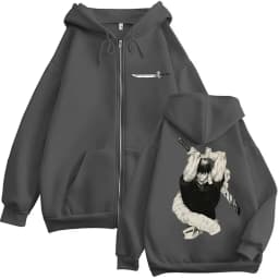 Japan Anime Jujutsu Kaisen Fushiguro Toji Zipper Hoodies Men Women Vintage Manga Hoody Tracksuit Fleece Loose Coats Streetwear