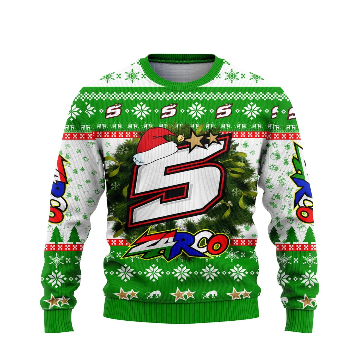 2026 New Model #5 Zarco Merry Christmas Ugly Hoodie - Motorsport Enthusiast Men's and Women's Winter Fashion Hoodie
