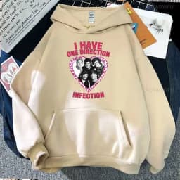 One Directions Band Aesthetic Hoodie for Unisex Drop Shoulder Sweatshirt Fashion Punk Clothing Sudaderas Music Casual Pullovers