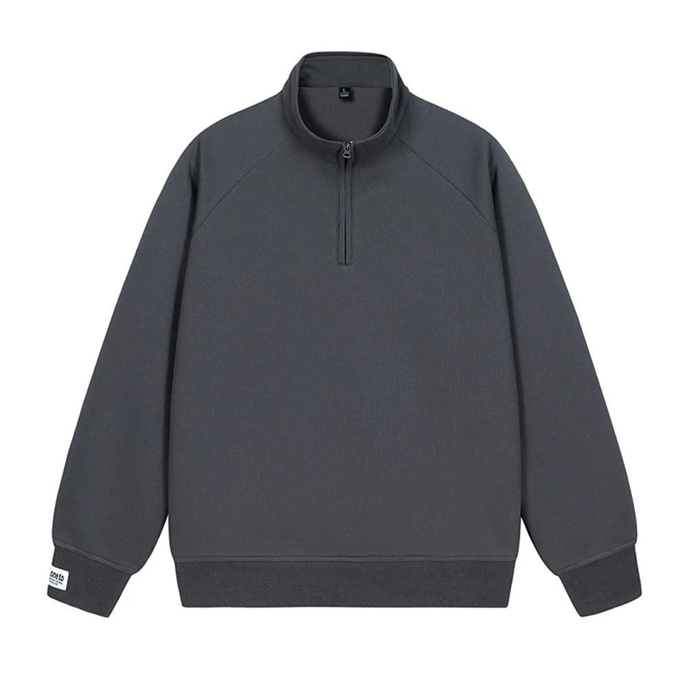 Spring Autumn Men's Half Zipper Sweatshirt Fashion Men Anorak Windbreaker Pullovers Men Loose Fit Streetwear Sweatshirt
