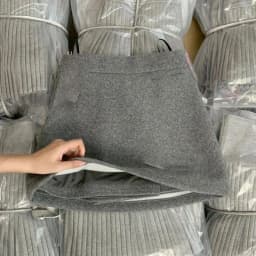 2026 New Gray Thicken Woolen Skirts Women Autumn Winter High Waist Anti-Glare Short Skirt Female Solid Simple Blended Skirts
