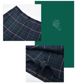 Y2K Harajuku Tartan Women Skirt Sexy Plaid Pleated Skirts Fashion Mini Tennis Skorts Side Button Faldas High Waist Jupe Female