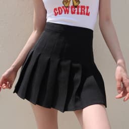 Y2K Harajuku Tartan Women Skirt Sexy Plaid Pleated Skirts Fashion Mini Tennis Skorts Side Button Faldas High Waist Jupe Female