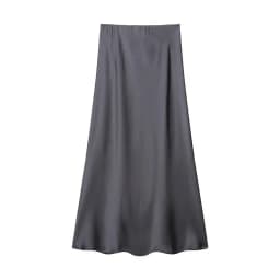 Silk Satin High Waist Slimming Casual Midi Skirt Pure Color Spring 2025 Women's Faion f-length A-line Skirt