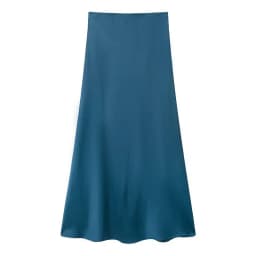 Silk Satin High Waist Slimming Casual Midi Skirt Pure Color Spring 2025 Women's Faion f-length A-line Skirt