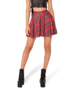 Women Red Plaid Skirt Mini Pleated Short Kilt Stylized Checkered Yellow MiniSkirt XL Schoolgirl Toplook Clothings 2025