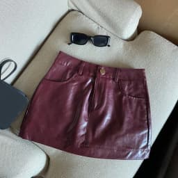 New Autumn Winter PU Leather Skirts for Women Leather Mini Skirt Female Short Skirts Bodycon Skirt High Waist Slim Sexy Skirt