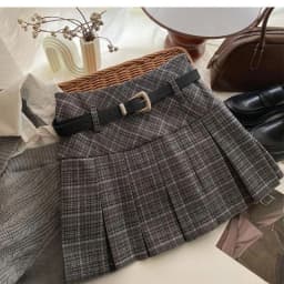 Vintage Plaid Pleated Skirts Women American Style Y2K Mini Skirt A-Line Streetwear Preppy Casual Skirt Chic
