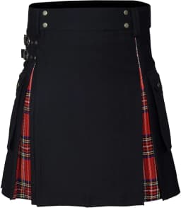 2026 Vintage Scottish-Style Buckle Skirt for Men & Women,Multi-Color Plaid Patchwork Contrast Pleated Stage Performance Skirts