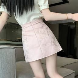 Elegant Pink White Mini Skirts for Women Fashion Bow Short Skirts Women's Summer Slim Skirts Pants Women Split High Waist Skirts