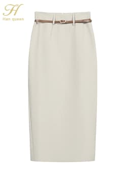 Women Sexy Elegant High Waist Summer Fashion Simple Work Sheath Pencil Maxi Skirts Solid Bodycon Long Skirt