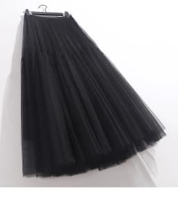 Maxi Long Tulle Skirt for Women Black Gothic Pleated Casual Party Fairycore Summer Winter Jupe Longue 2026 Falda Mujer