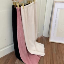 Fashion Corduroy Pink A-Line Skirts Women Korean Elastic High Waist Midi Skirt Women 2023 Autumn Winter Vintage Warm Long Skirt