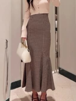 Kuzuwata Mermaid Celebrity Elegant Temperament Skirt Bodycon Slim Classic High Waist Faldas Japan French Mid-length Mujer Falda