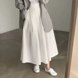2024 Women Elegant White Long Skirts High Waist A-Line Cotton Maxi Skirts Women Casual Skirts Jupe Femme Saias Mujer