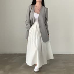 2024 Women Elegant White Long Skirts High Waist A-Line Cotton Maxi Skirts Women Casual Skirts Jupe Femme Saias Mujer