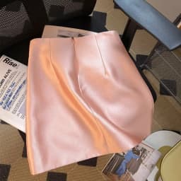 MEXZT Elegant Pink Mini Skirt Women Vintage Floral Beading Hip Wrap Skirts Summer Ladies Korean High Waist Design A Line Faldas