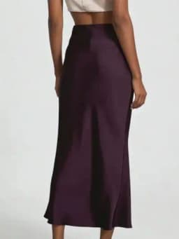 Women's Fashion Satin Long Skirt High Waist Solid Color Casual Basic Fishtail Skirt Chic Summer Party Clothing 2026