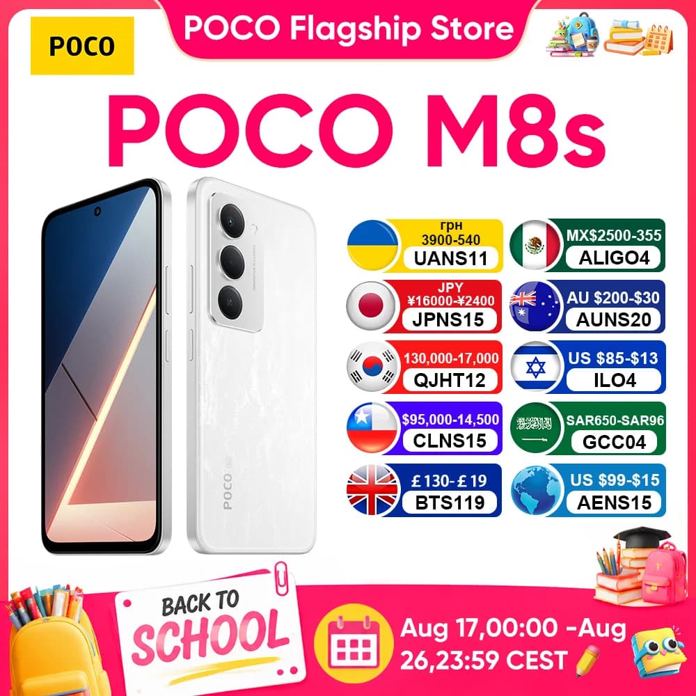 Global Version POCO X8 5G Smartphone Snapdragon 6s Gen 4 8340mAh Battery 67W 6.83" 1.5K Display 50MP Camera NFC Cellphone
