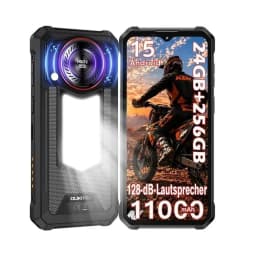 OUKITEL WP53 PRO Smartphone, 24GB RAM(8+16 Expand) 256GB ROM, Android 15, 11000mAh Big Battery, 6.52" HD Screen, 50MP Camera, Camping Light, Loud Speaker, NFC, Unlocked Cell Phone