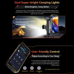Blackview BV7300 Rugged Phone 18GB(6+12) 256GB Dual Camping Lights Call Phone Helio G81 Octa Core 15000mAh Smartphone Android 14